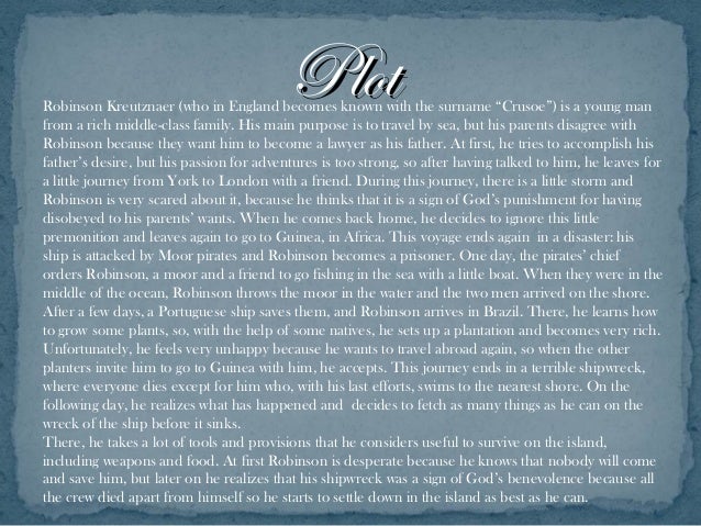 Robinson crusoe essay